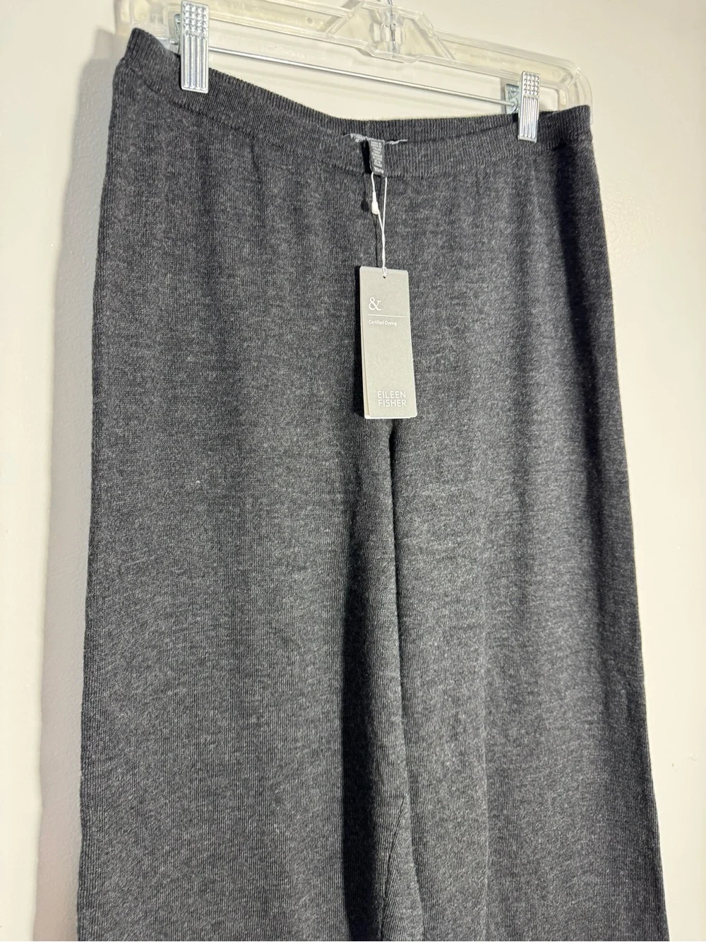 NWT $218 Eileen Fisher Straight Cropped 100% Merino Wool Pants - Picture 4 of 11
